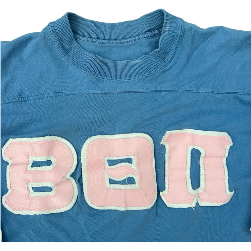 Vtg 80s Russell Athletic Fraternity Jersey Baseball T-Shirt - Beta Theta Pi - L - Picture 5 of 9